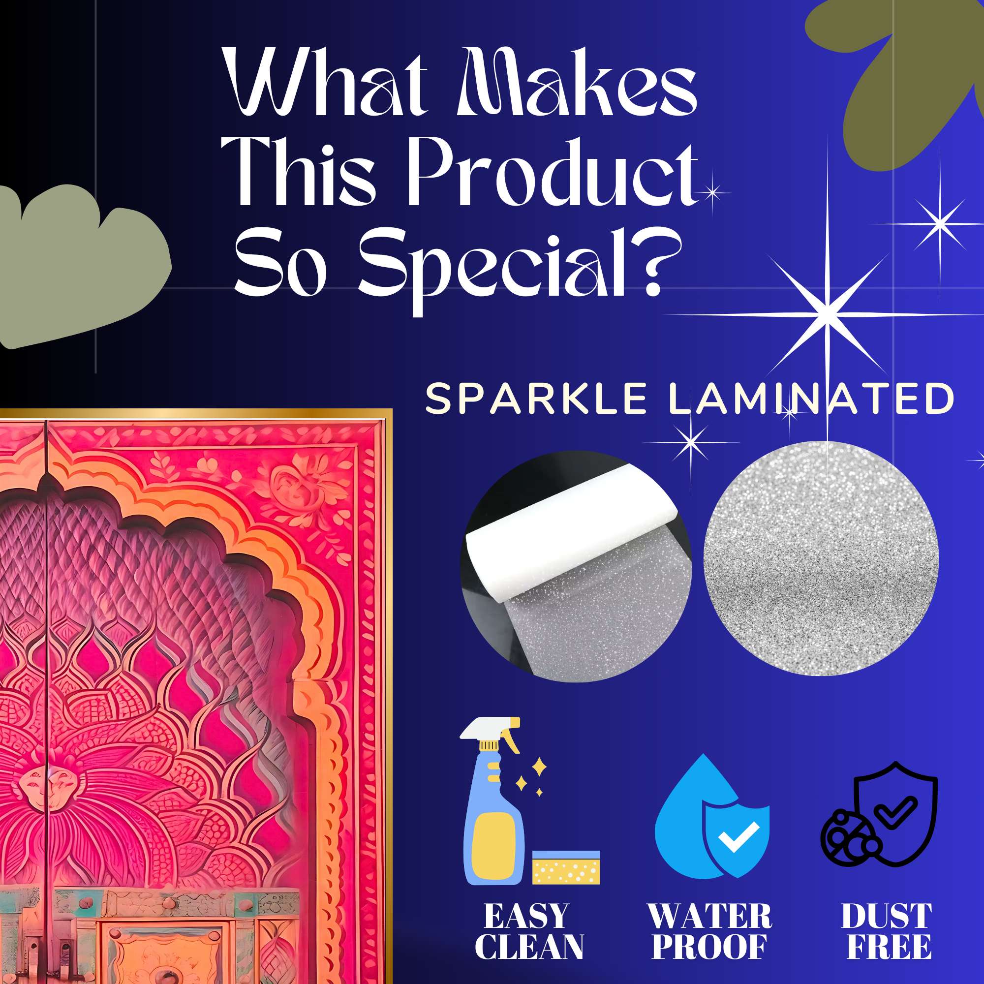 Set of Four Wall Paintings for Wall Dacoration Golden Framed Wall Paintings for Living Room & Bedroom Wall Art for Home Decoration & Office Wall Décor (13x10 inch CH-GD4-1) - Image 4